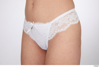 Jessie Clark hips lingerie underwear white lace panties 0002.jpg